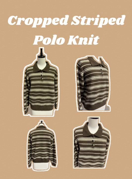 ショートボーダーポロニット