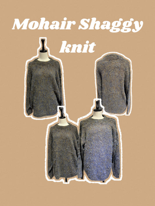 モヘヤシャギーニット