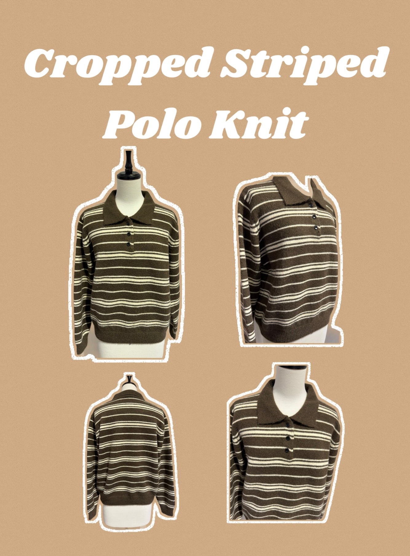 ショートボーダーポロニット