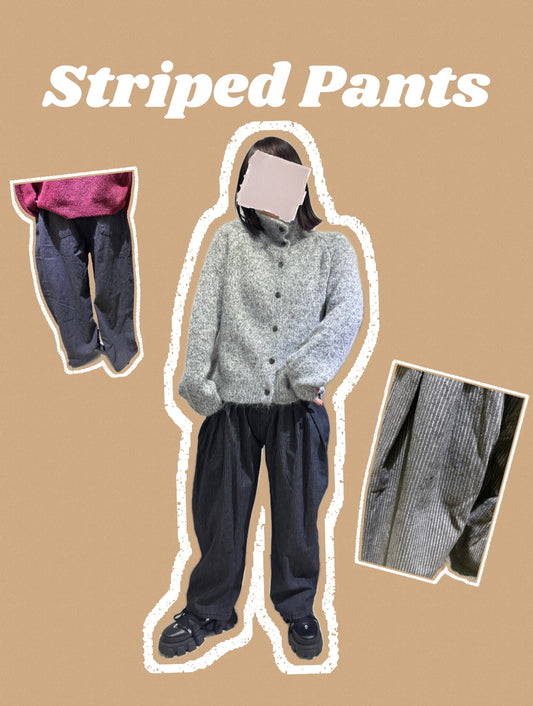 ストライプパンツ