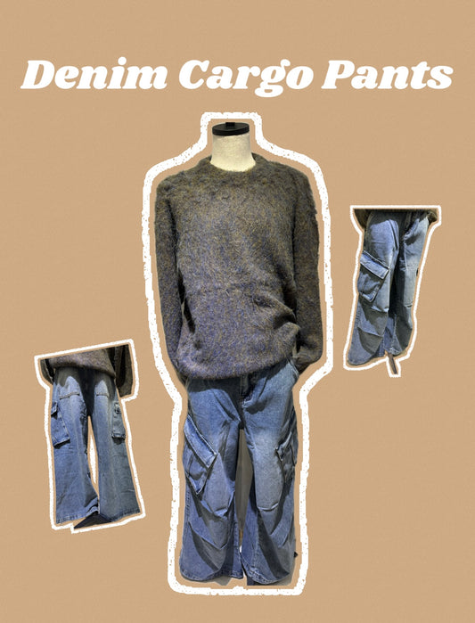 デニムカーゴパンツ